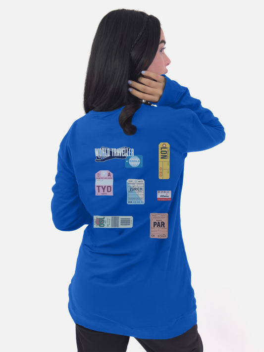 World Traveller Printed Sweatshirt - keos.life