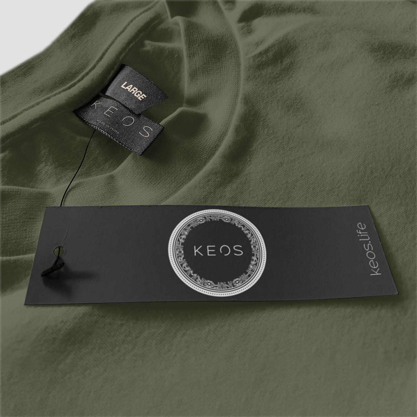 Organic Cotton Essential T-shirt - Olive - keos.life