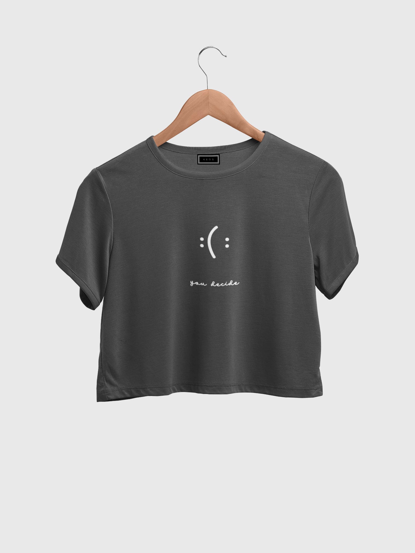 You Decide Organic Cotton Crop Top - keos.life