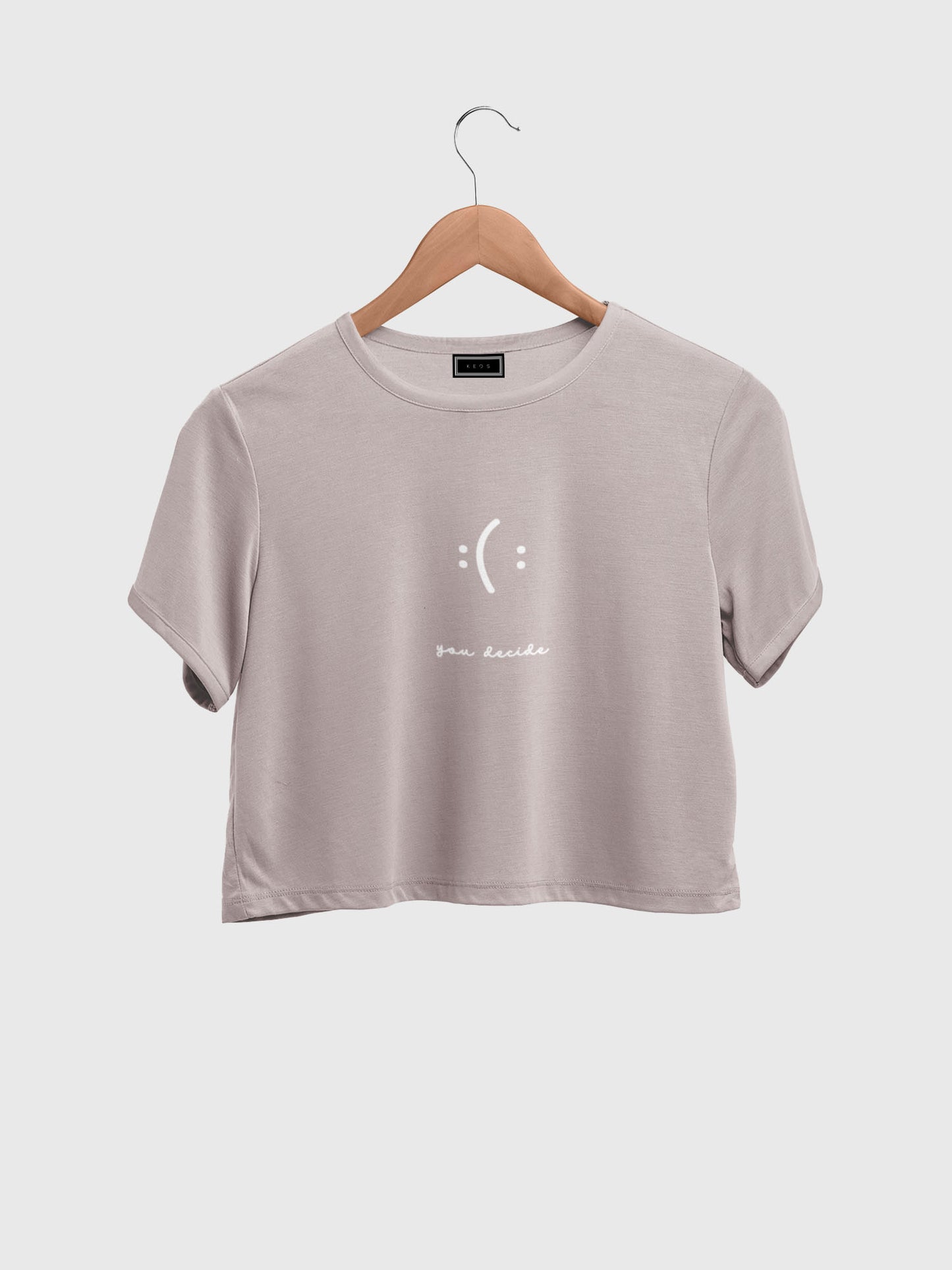 You Decide Organic Cotton Crop Top - keos.life