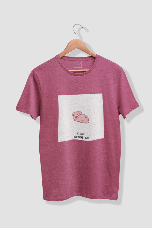 I Ham What - Melange Cotton T-shirt - keos.life