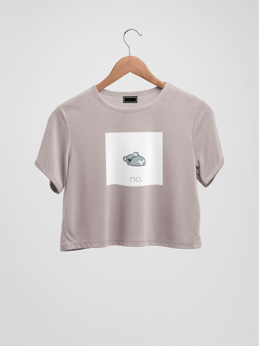 Koala Says No Organic Cotton Crop Top - keos.life