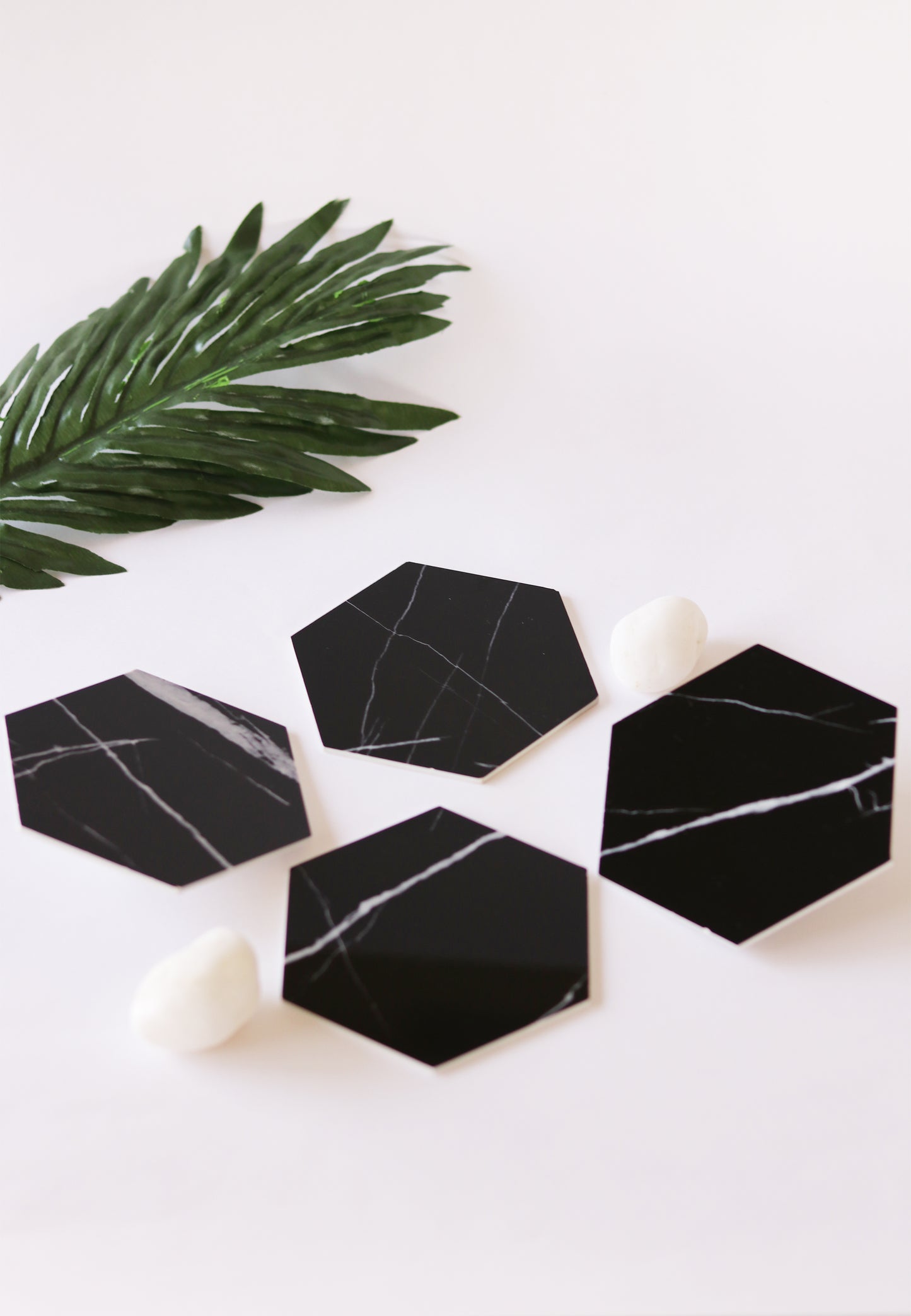 Hexa Marble Coasters (Set of 4) - keos.life