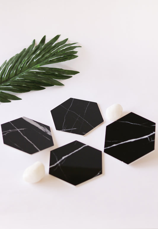 Hexa Marble Coasters (Set of 4) - keos.life