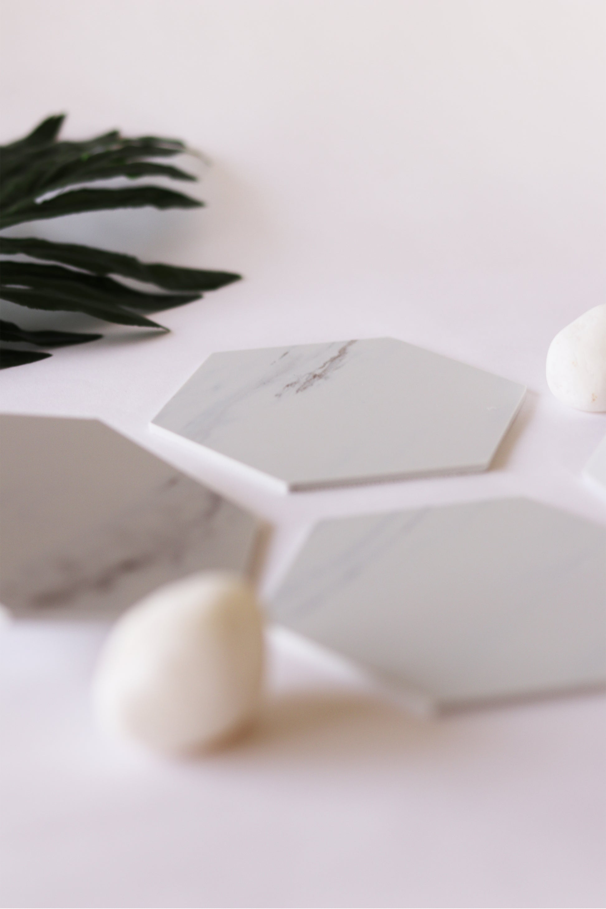 Hexa Marble Coasters (Set of 4) - keos.life