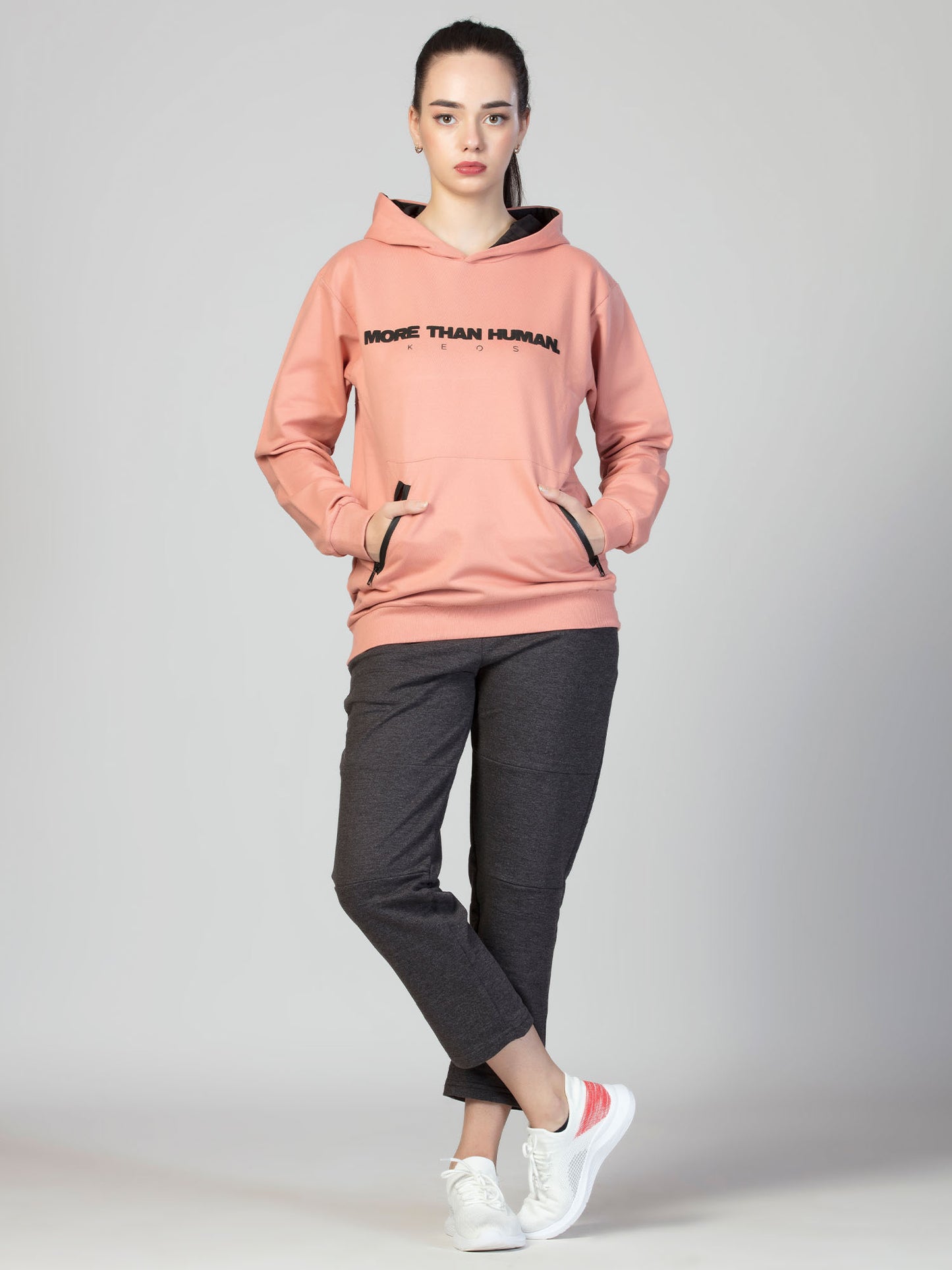 Peach Premium Hoodie - More than Human - keos.life