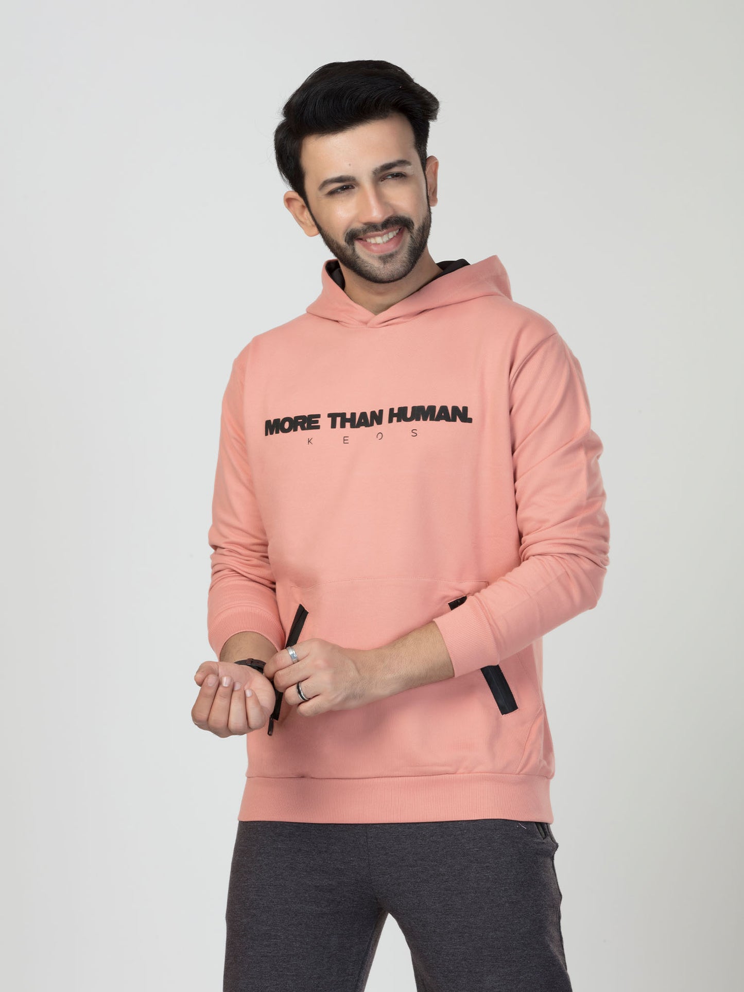 Peach Premium Hoodie - More than Human - keos.life