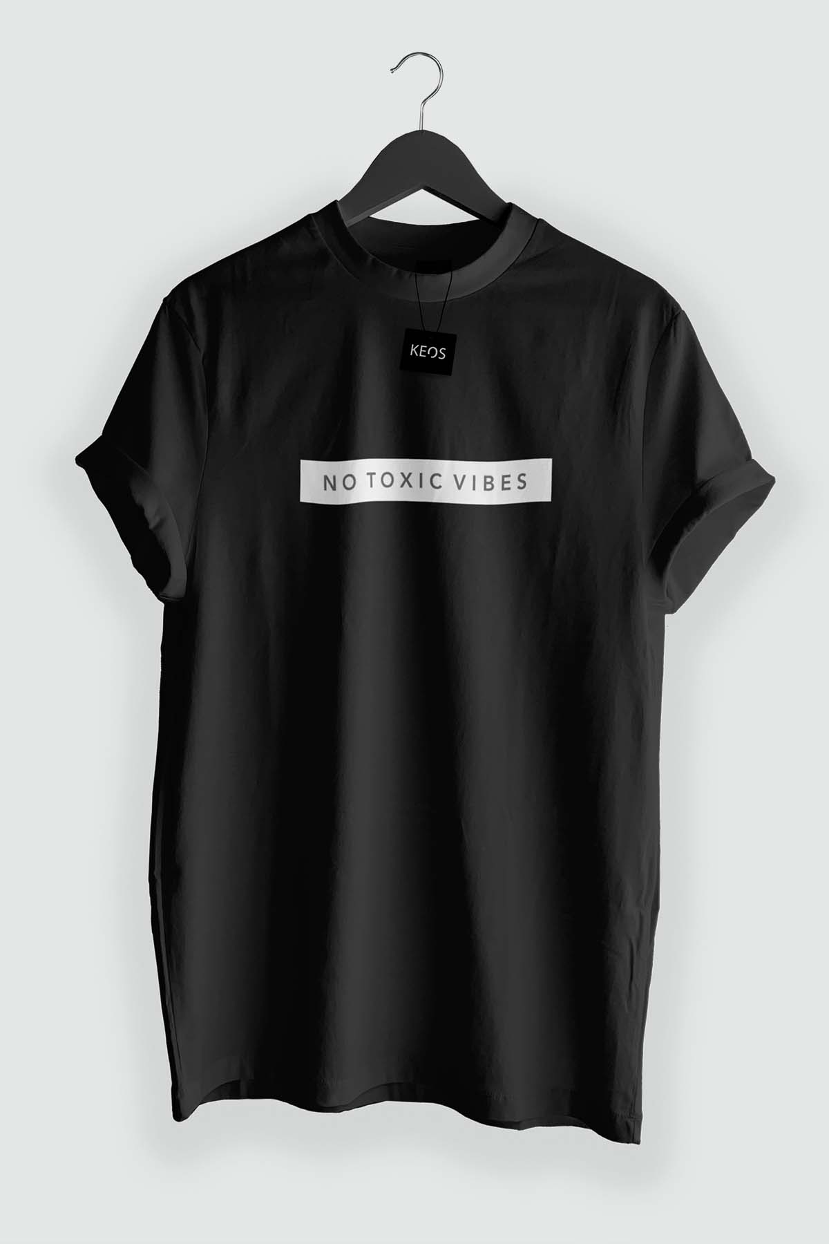 No Toxic Vibes Organic Cotton T-shirt - keos.life