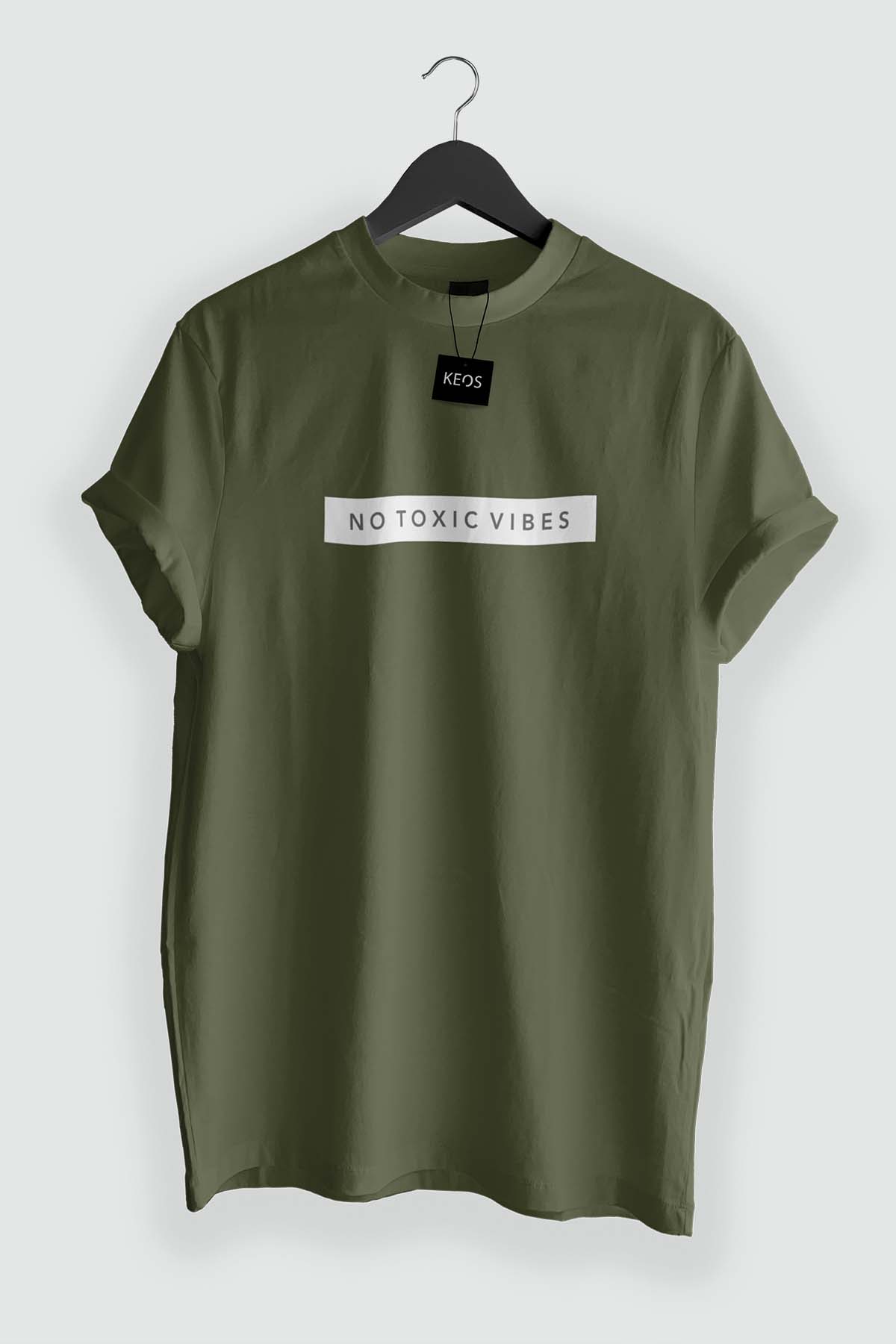 No Toxic Vibes Organic Cotton T-shirt - keos.life
