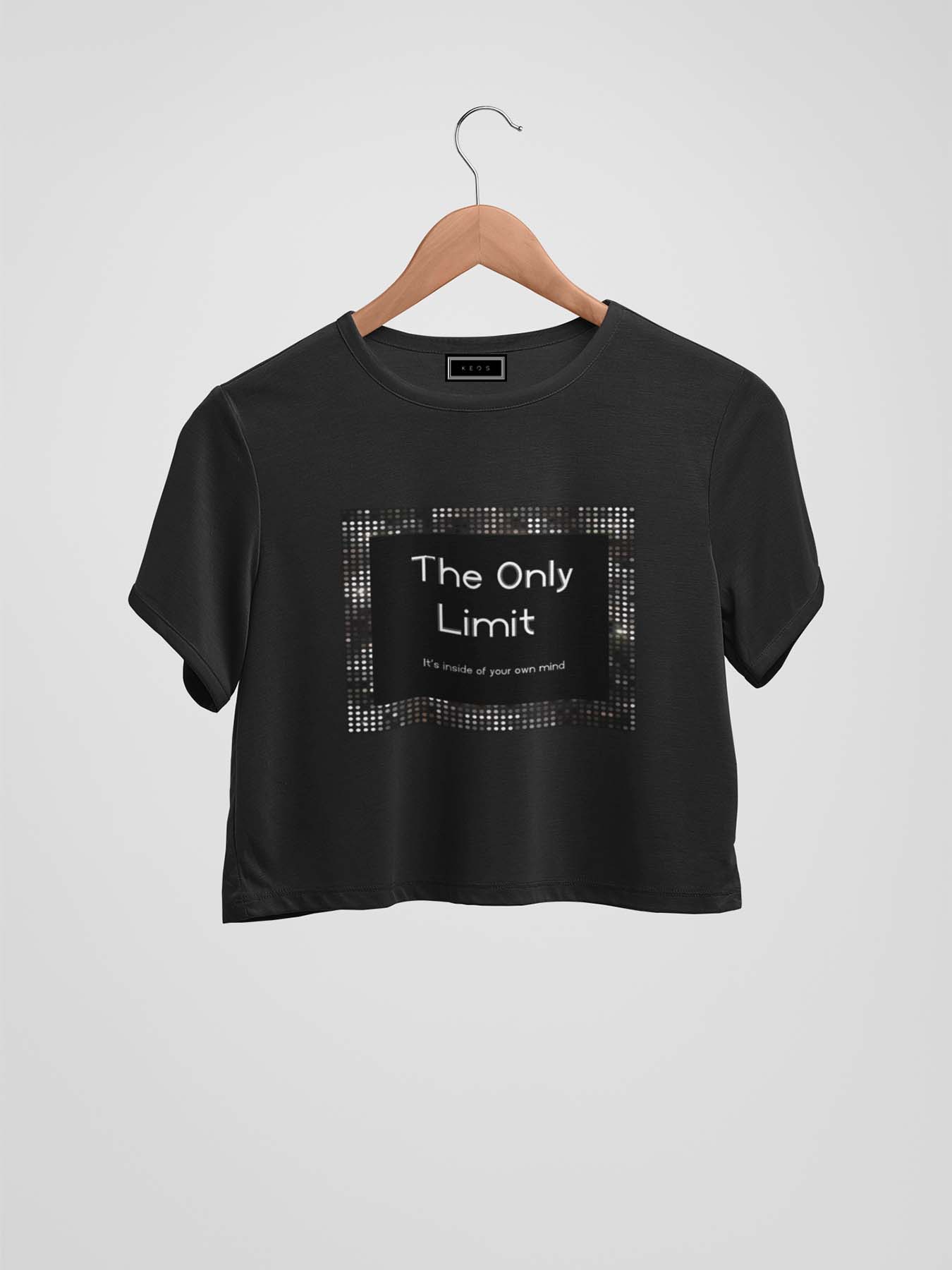 The Only Limit Organic Cotton Crop Top - keos.life