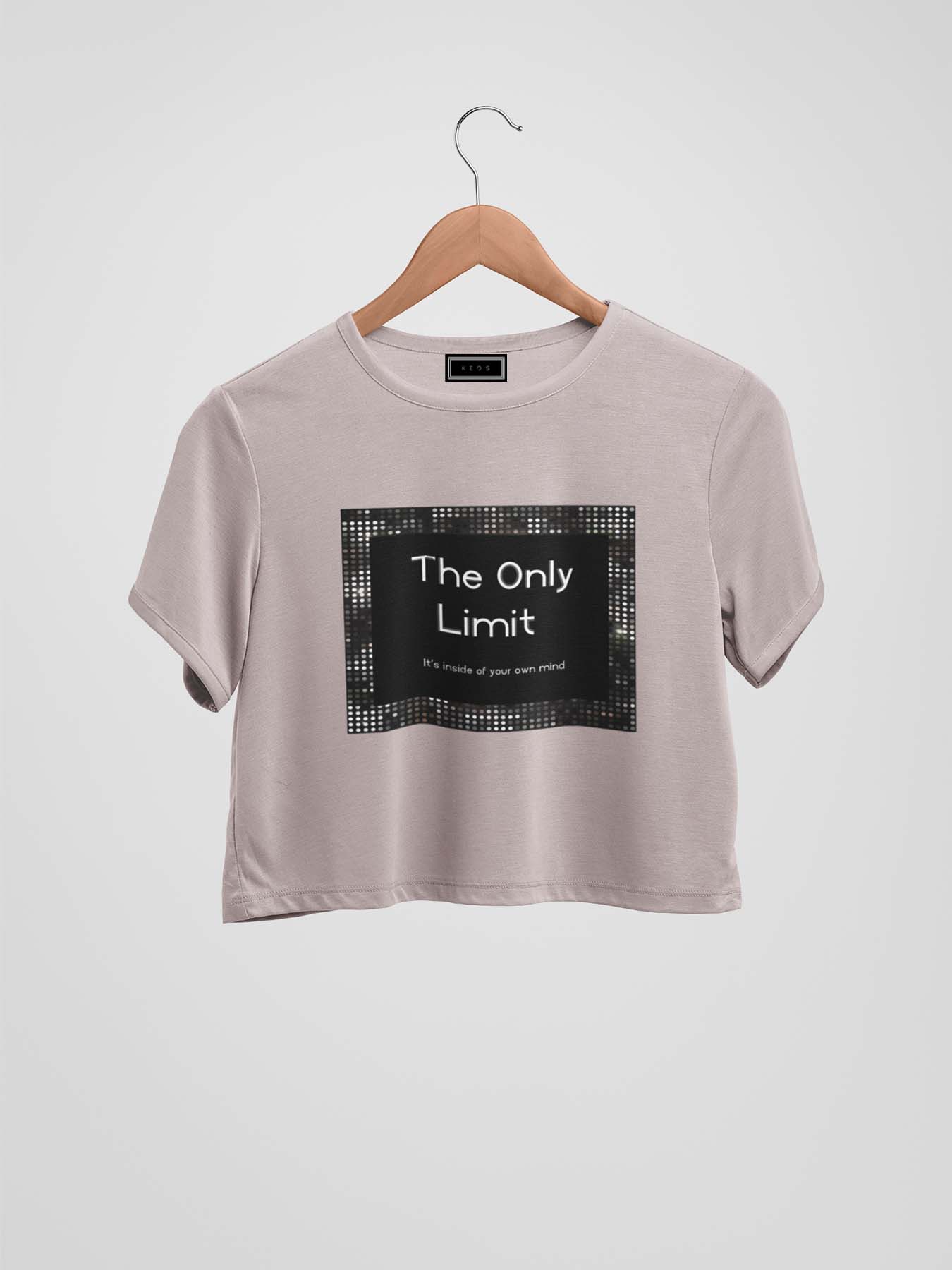 The Only Limit Organic Cotton Crop Top - keos.life