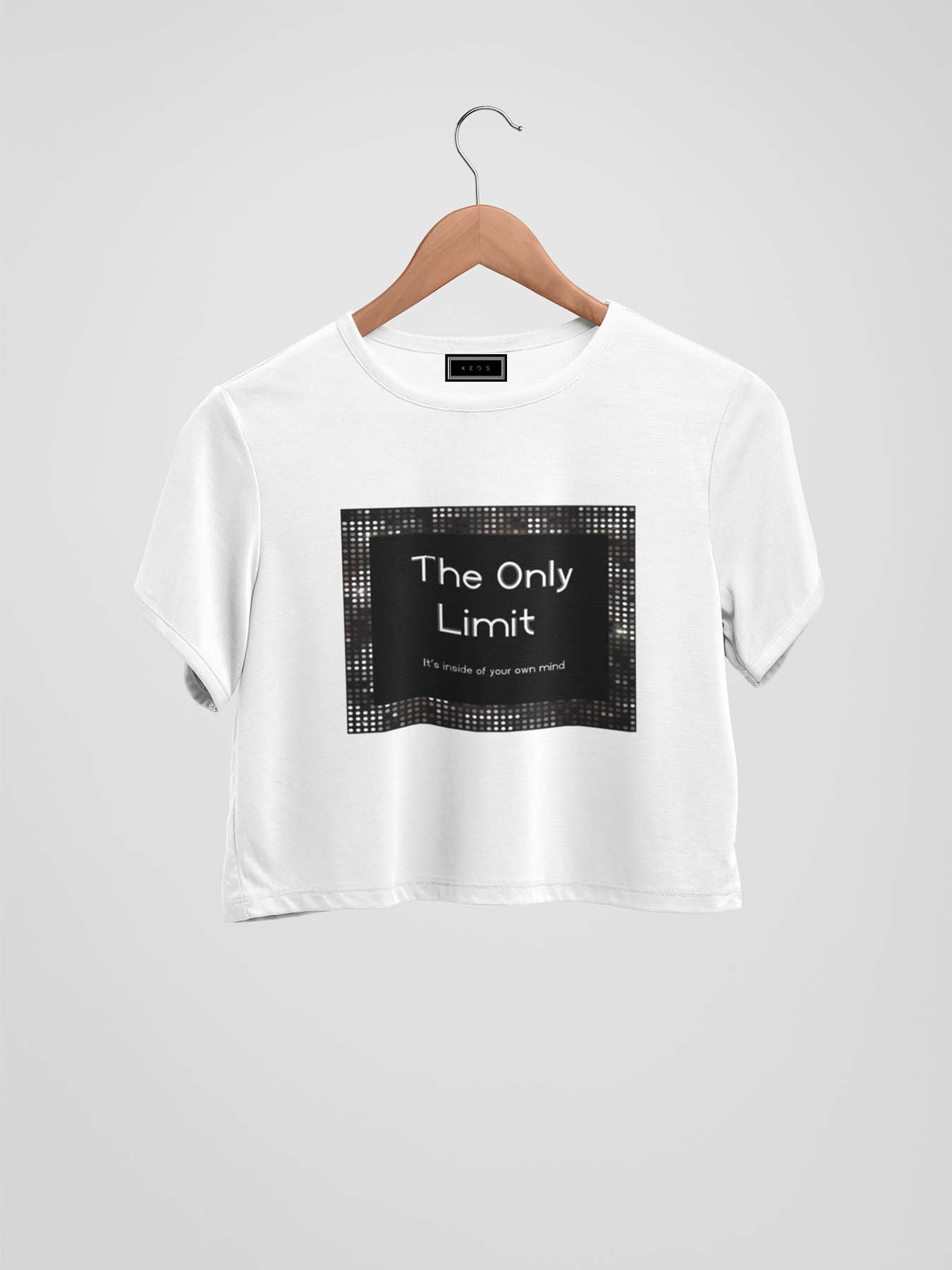 The Only Limit Organic Cotton Crop Top - keos.life