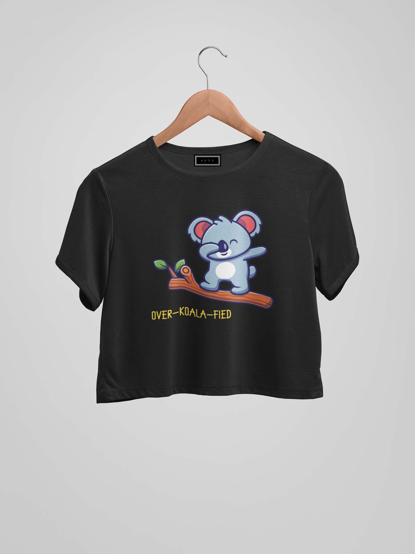 Over-Koala-Fied Organic Cotton Crop Top - keos.life