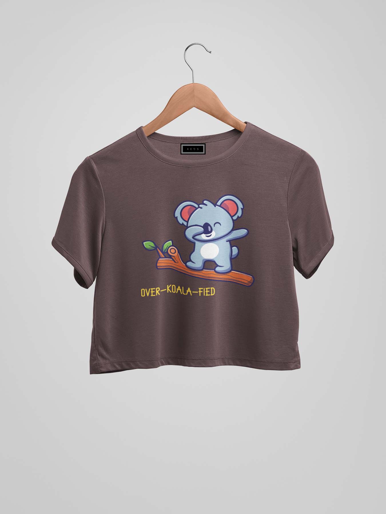 Over-Koala-Fied Organic Cotton Crop Top - keos.life