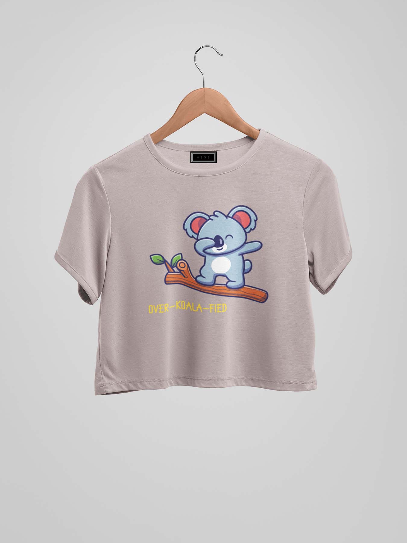 Over-Koala-Fied Organic Cotton Crop Top - keos.life