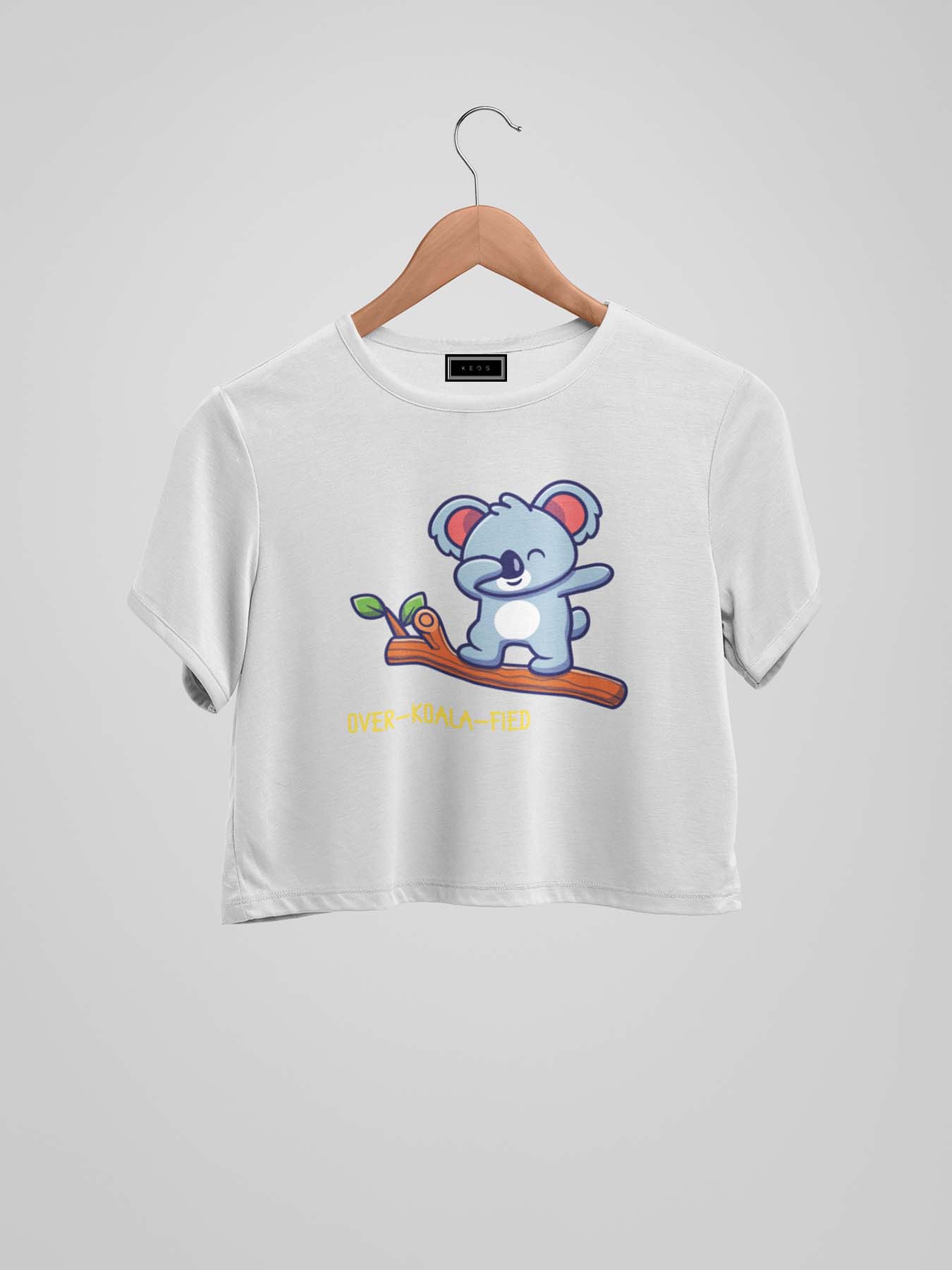 Over-Koala-Fied Organic Cotton Crop Top - keos.life