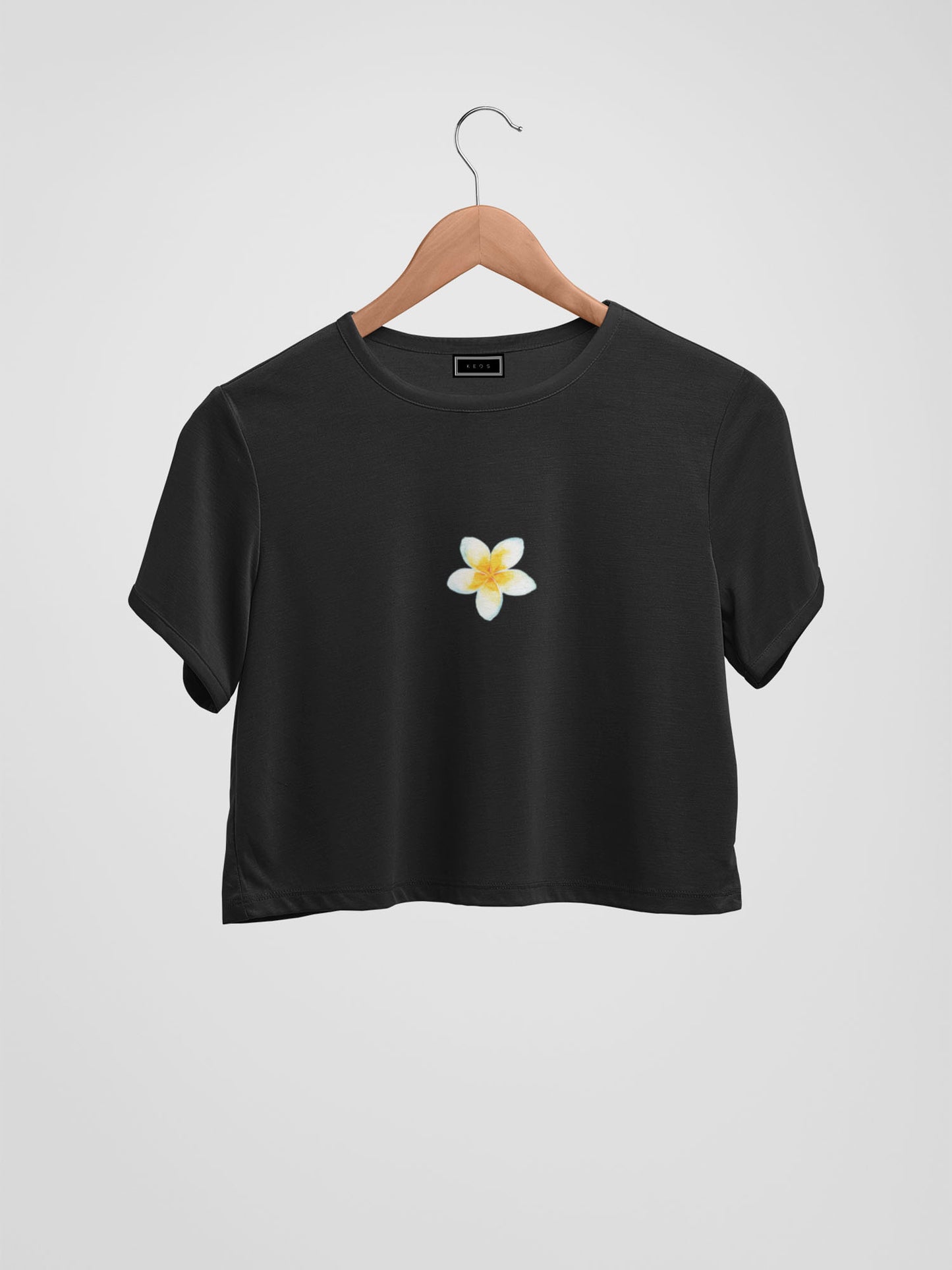 Plumeria Organic Cotton Crop Top - keos.life