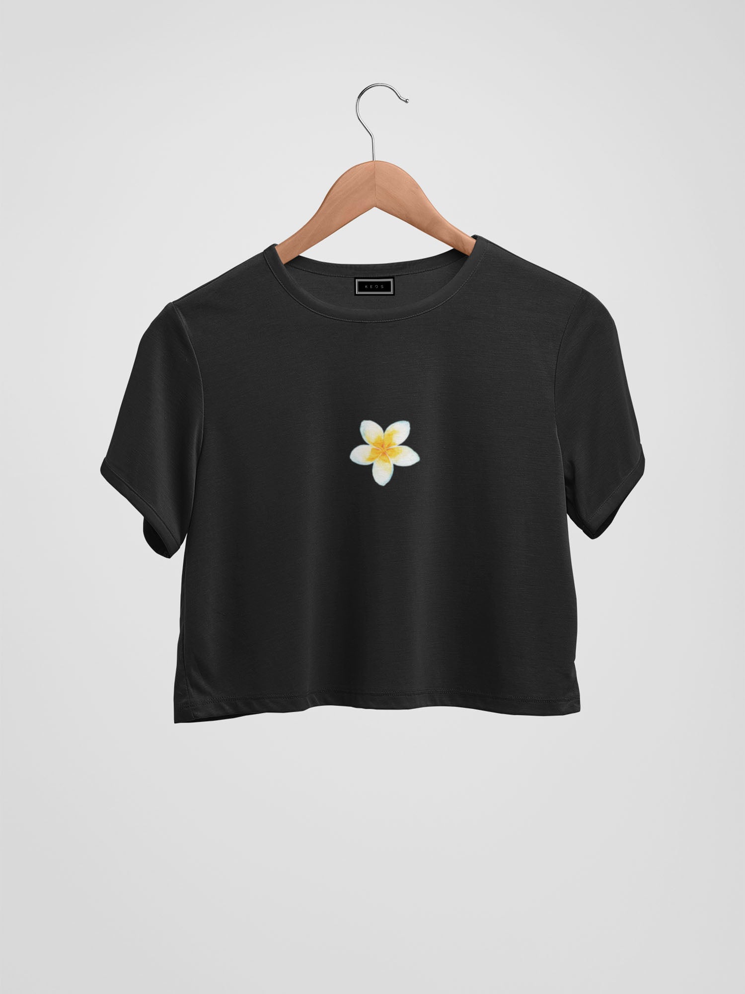 Plumeria Organic Cotton Crop Top - keos.life