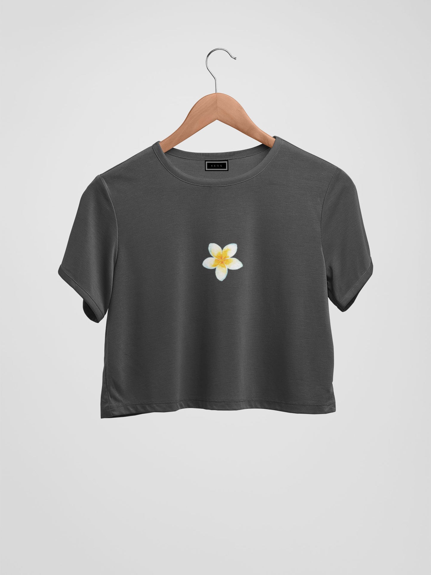 Plumeria Organic Cotton Crop Top - keos.life