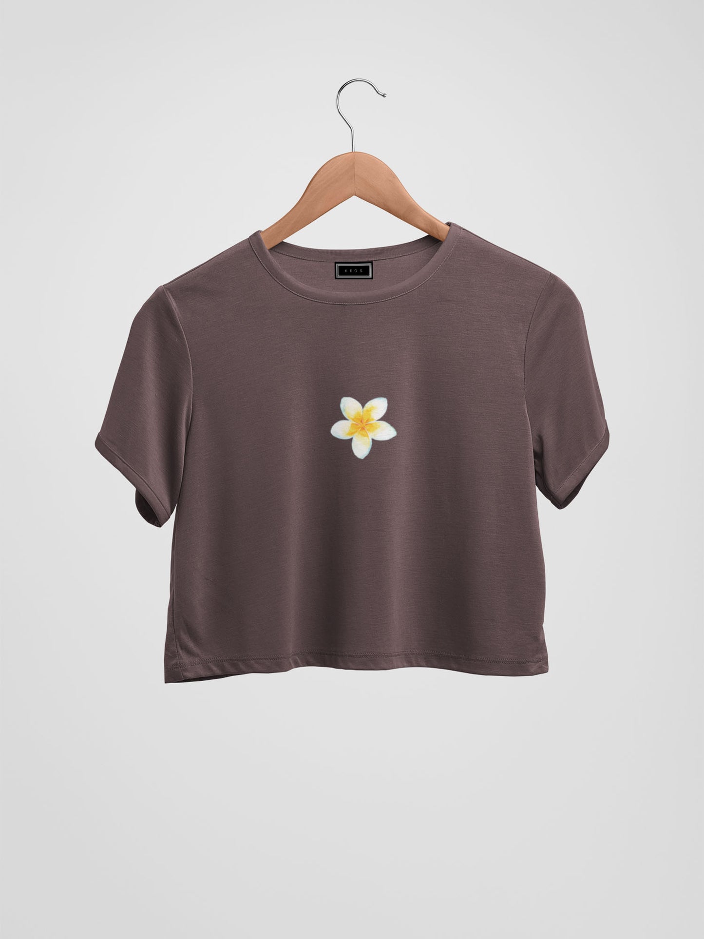 Plumeria Organic Cotton Crop Top - keos.life