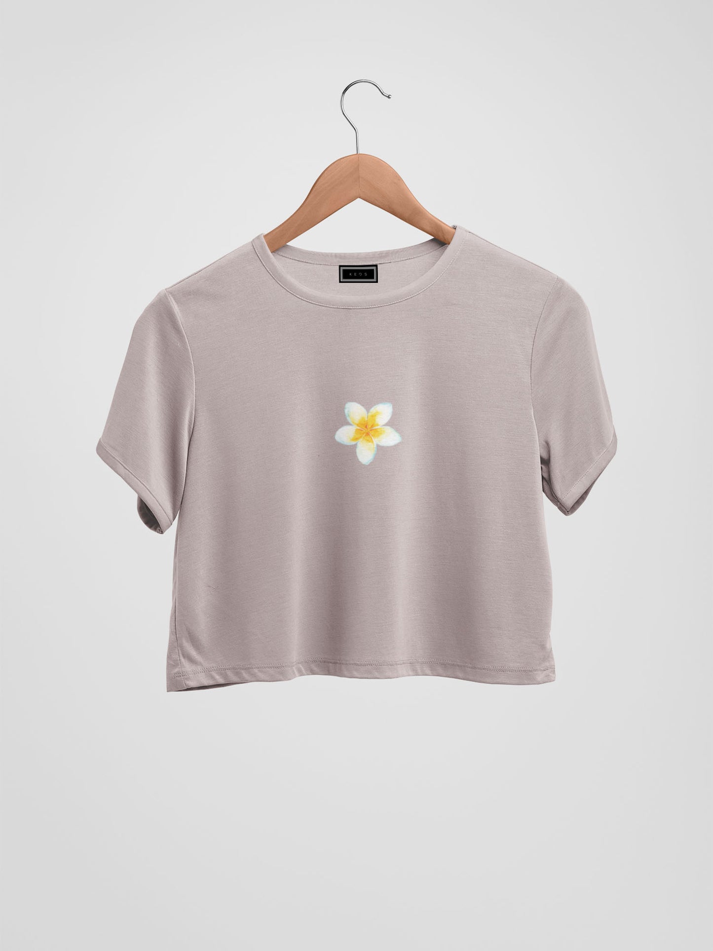 Plumeria Organic Cotton Crop Top - keos.life