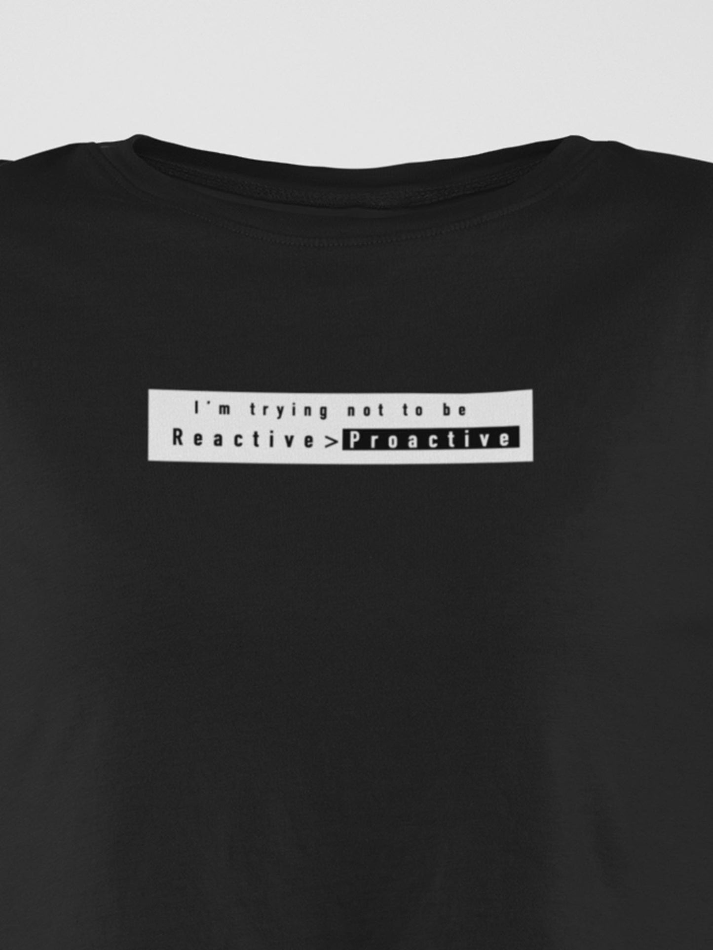 Reactive > Proactive Organic Cotton Crop Top - keos.life