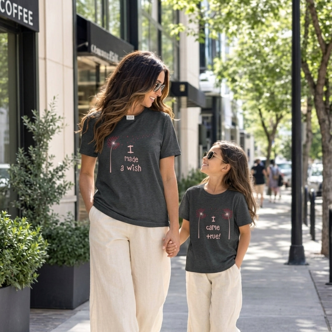 “I Made a Wish & I Came True” (Family Pack) - mini & Me Matching T-Shirts