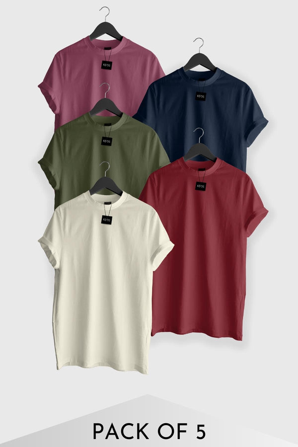 Basic Essentials T-shirts - Tech Pack 1 - Pack of 5 - keos.life