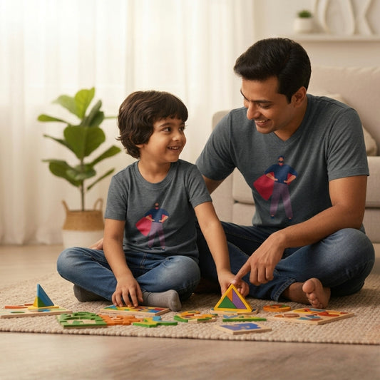“Like Father Like Son” (Pack of 2) - mini & Me Matching T-Shirts