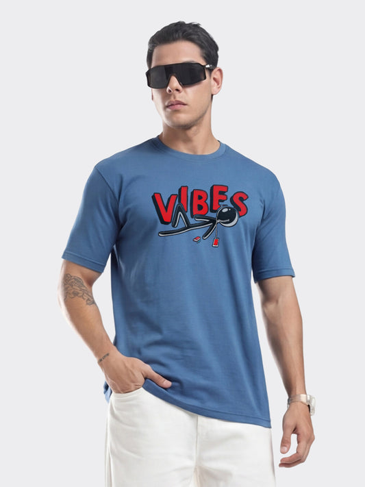 Organic Cotton Graphic T-Shirt – “Vibes” | Regular Fit