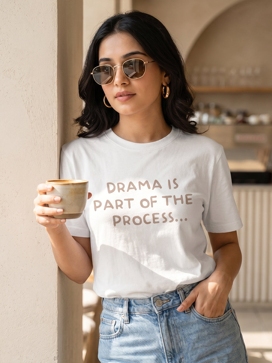 Organic Cotton Graphic T-Shirt – “Drama” | Regular Fit