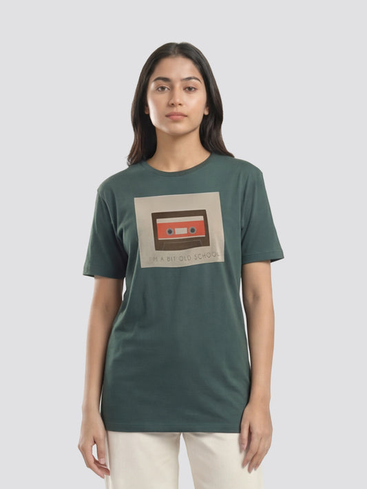 Organic Cotton Graphic T-Shirt – Old School | Regular Fit