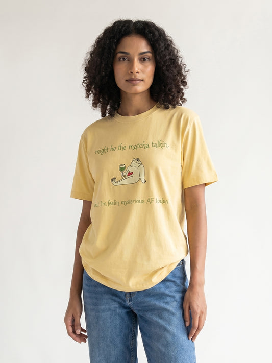 Organic cotton printed t-shirt for women by Keos
