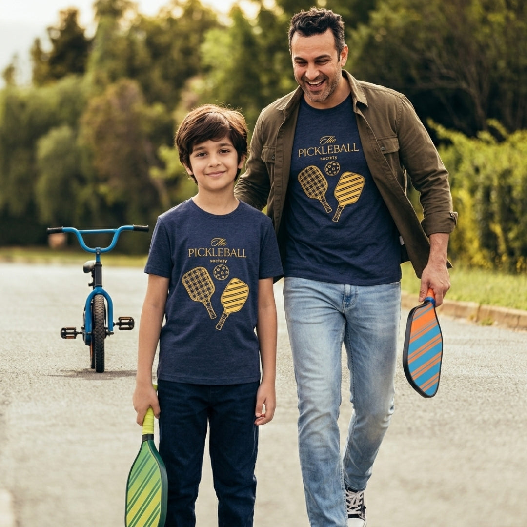“The Pickleball Society” (Pack of 2) - mini & Me Matching T-Shirts