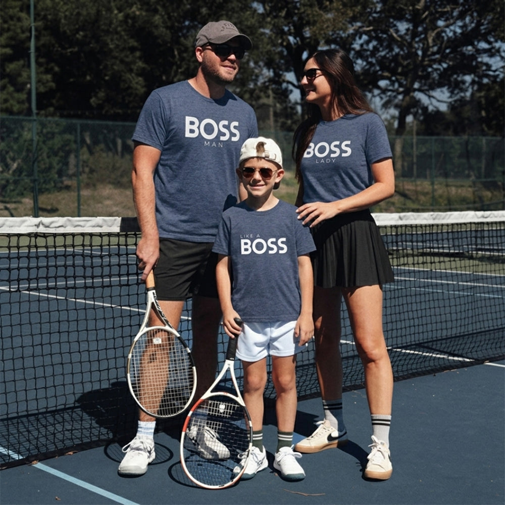 mini & Me Matching T-Shirts – “Boss Family” (Pack of 3) 4137