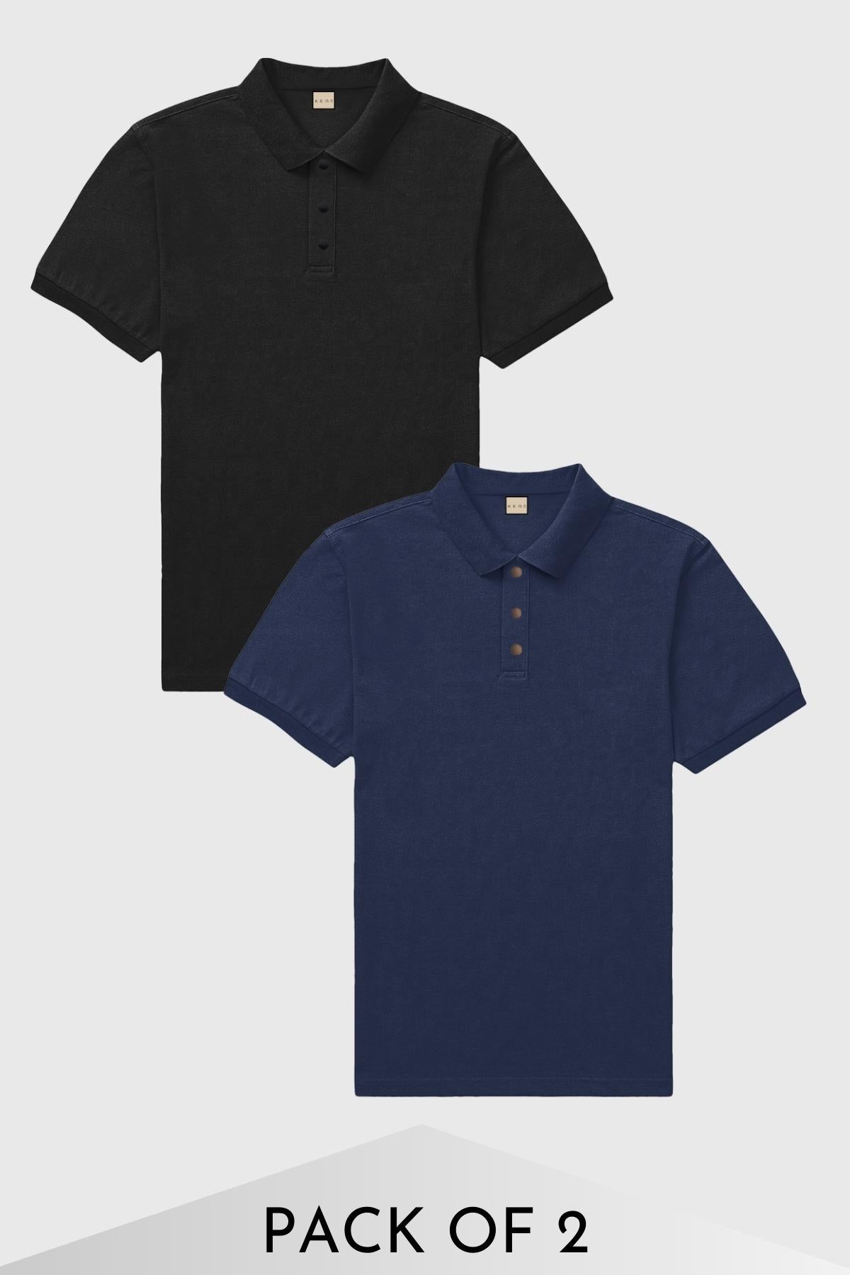 Keos Classic Polos - Panther & Marine - Pack of 2 - keos.life