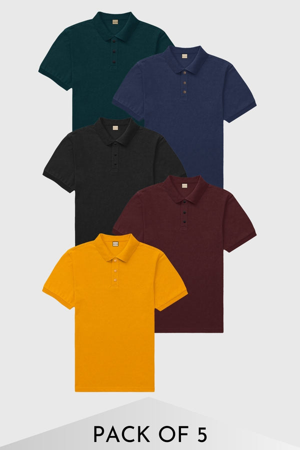 Keos Classic Polos - Pack of 5 - keos.life