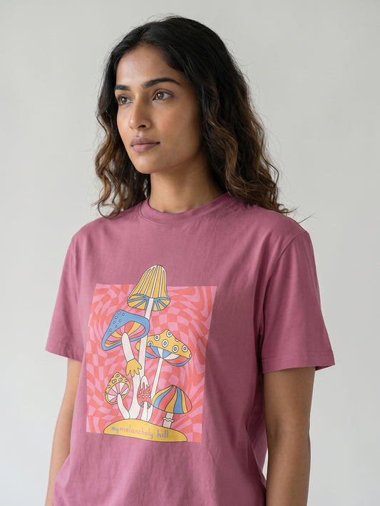 Organic Cotton Graphic T-Shirt – My Melancholy Hill | Regular Fit