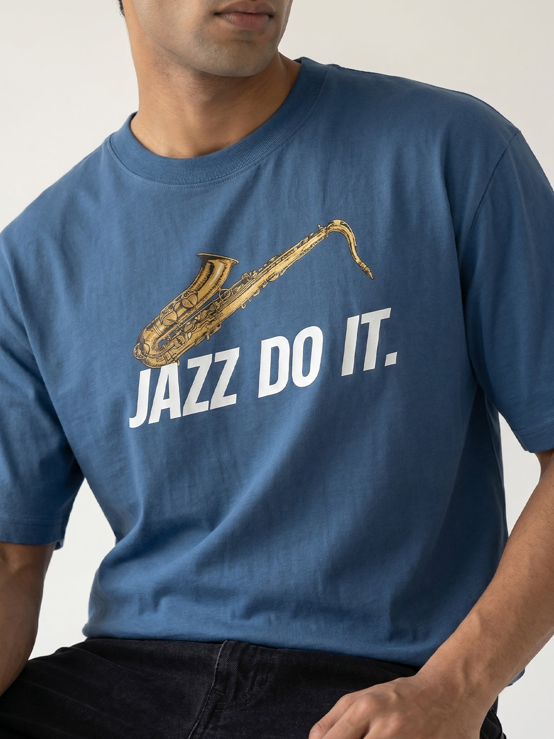 Organic Cotton Graphic T-Shirt – “Jazz Do It” | Regular Fit