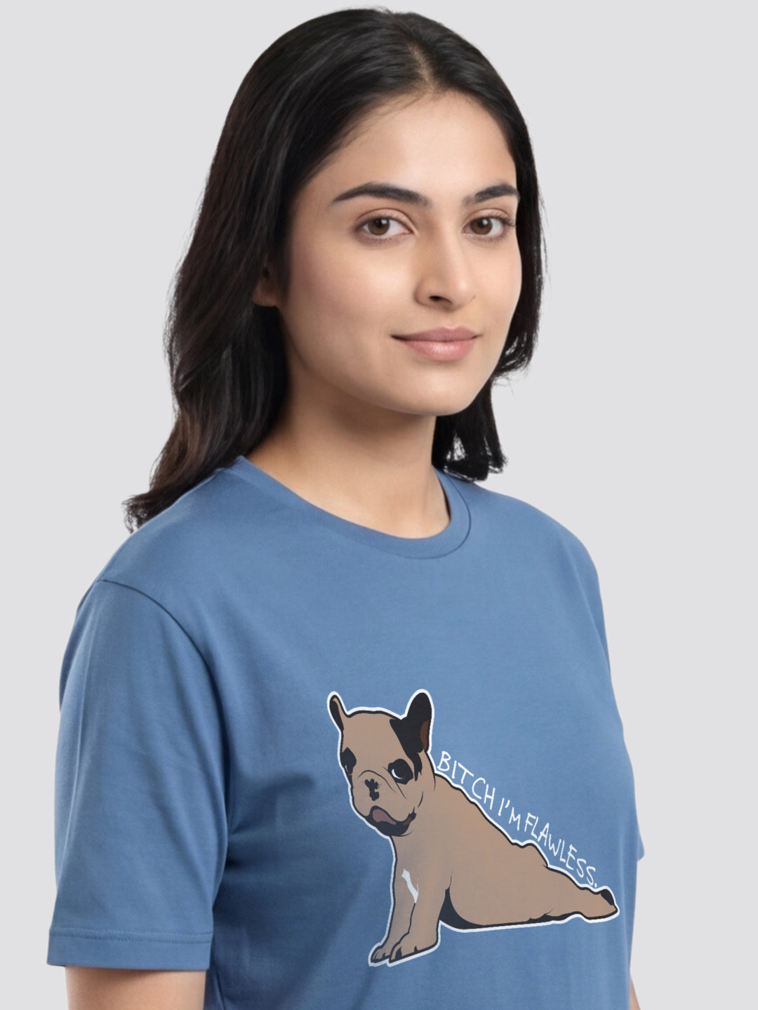 Organic Cotton Graphic T-Shirt – “Bitch I’m Flawless.” | Regular Fit