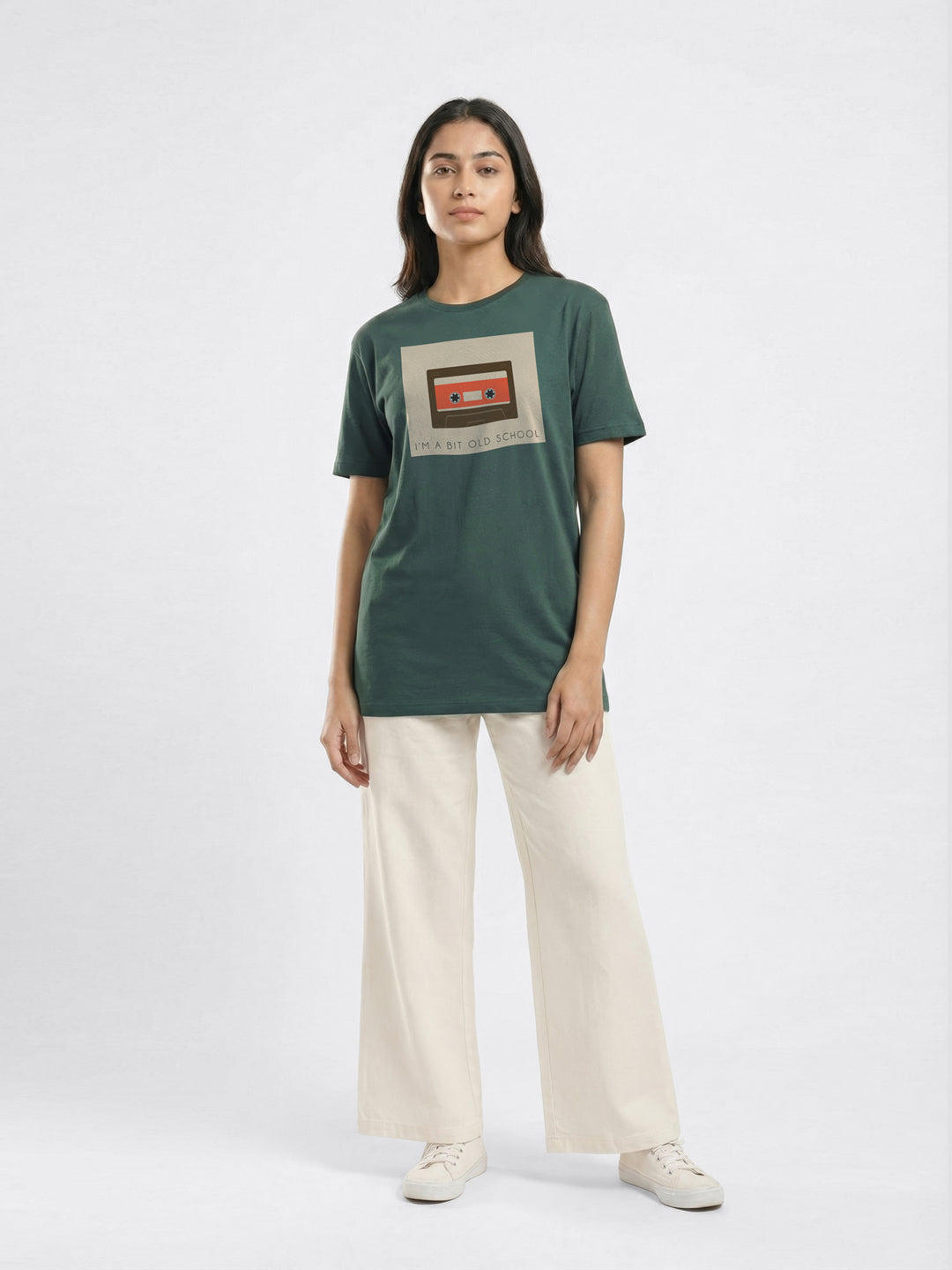 Organic Cotton Graphic T-Shirt – Old School | Regular Fit