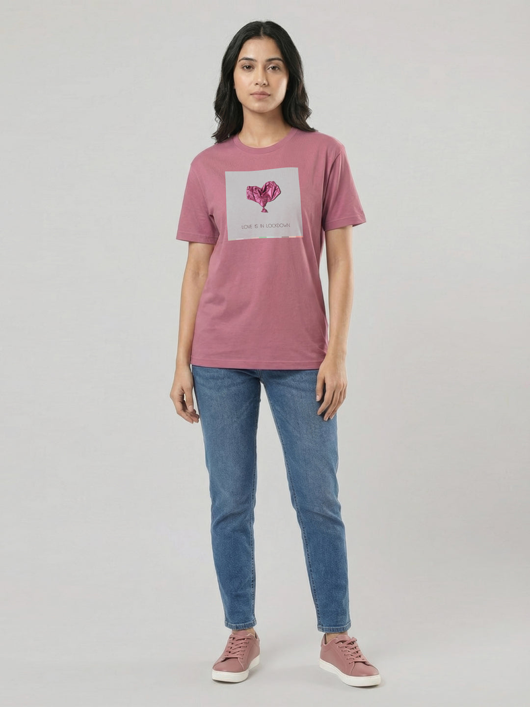 Organic Cotton Graphic T-Shirt – Love is in Lockdown | Regular Fit