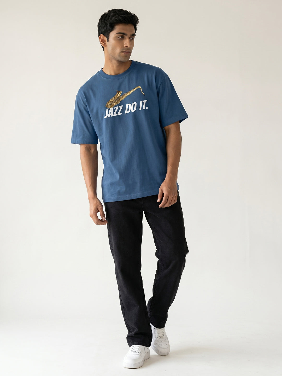 Organic Cotton Graphic T-Shirt – “Jazz Do It” | Regular Fit