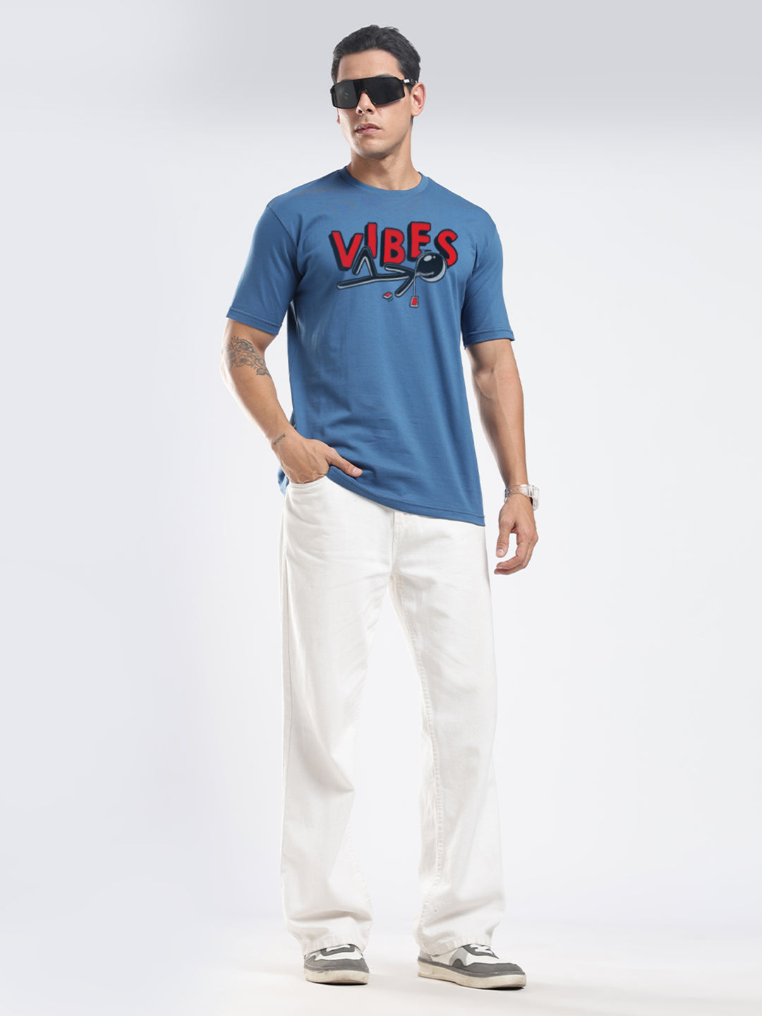 Organic Cotton Graphic T-Shirt – “Vibes” | Regular Fit