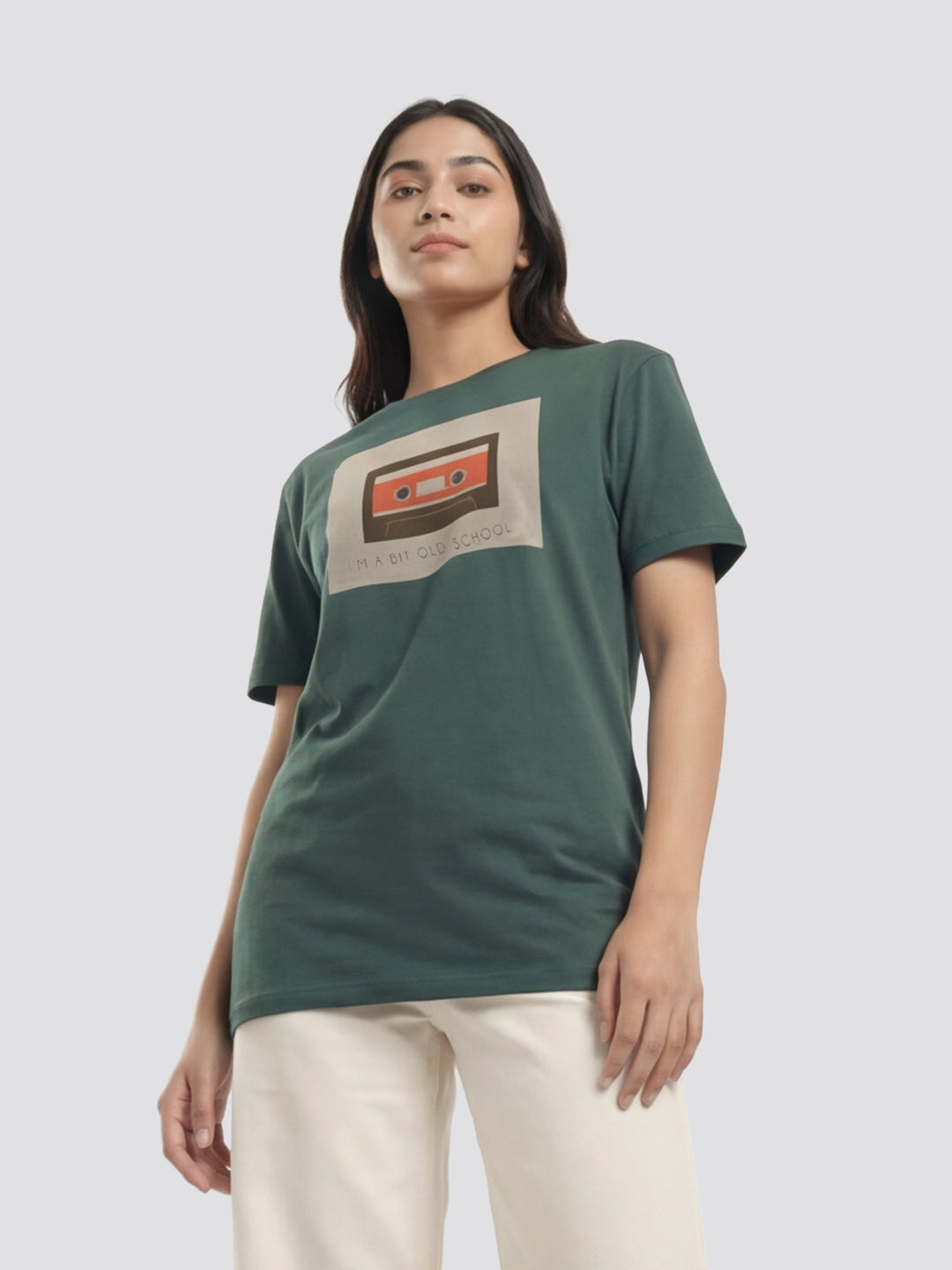Organic Cotton Graphic T-Shirt – Old School | Regular Fit