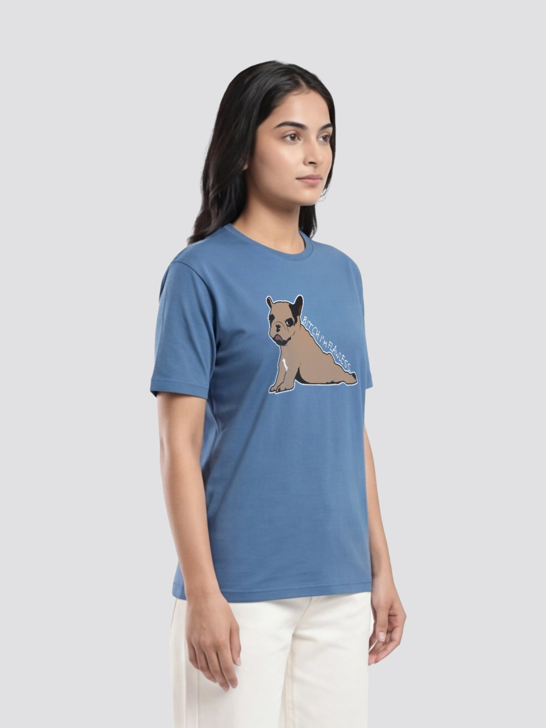 Organic Cotton Graphic T-Shirt – “Bitch I’m Flawless.” | Regular Fit