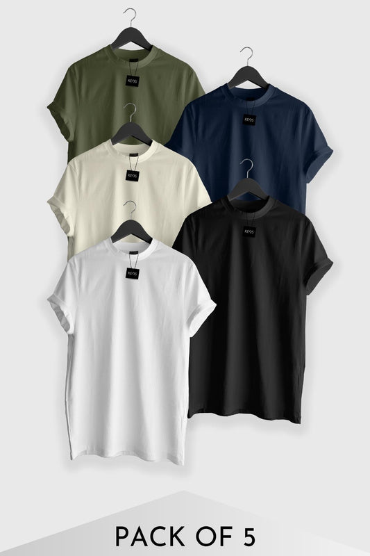 Basic Essentials T-shirts - Tech Pack 2 - Pack of 5 - keos.life