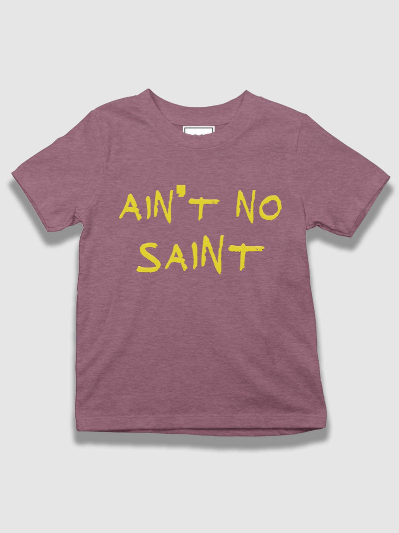 mini Ain't No Saint Organic Cotton T-shirt - keos.life