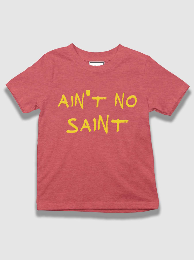 mini Ain't No Saint Organic Cotton T-shirt