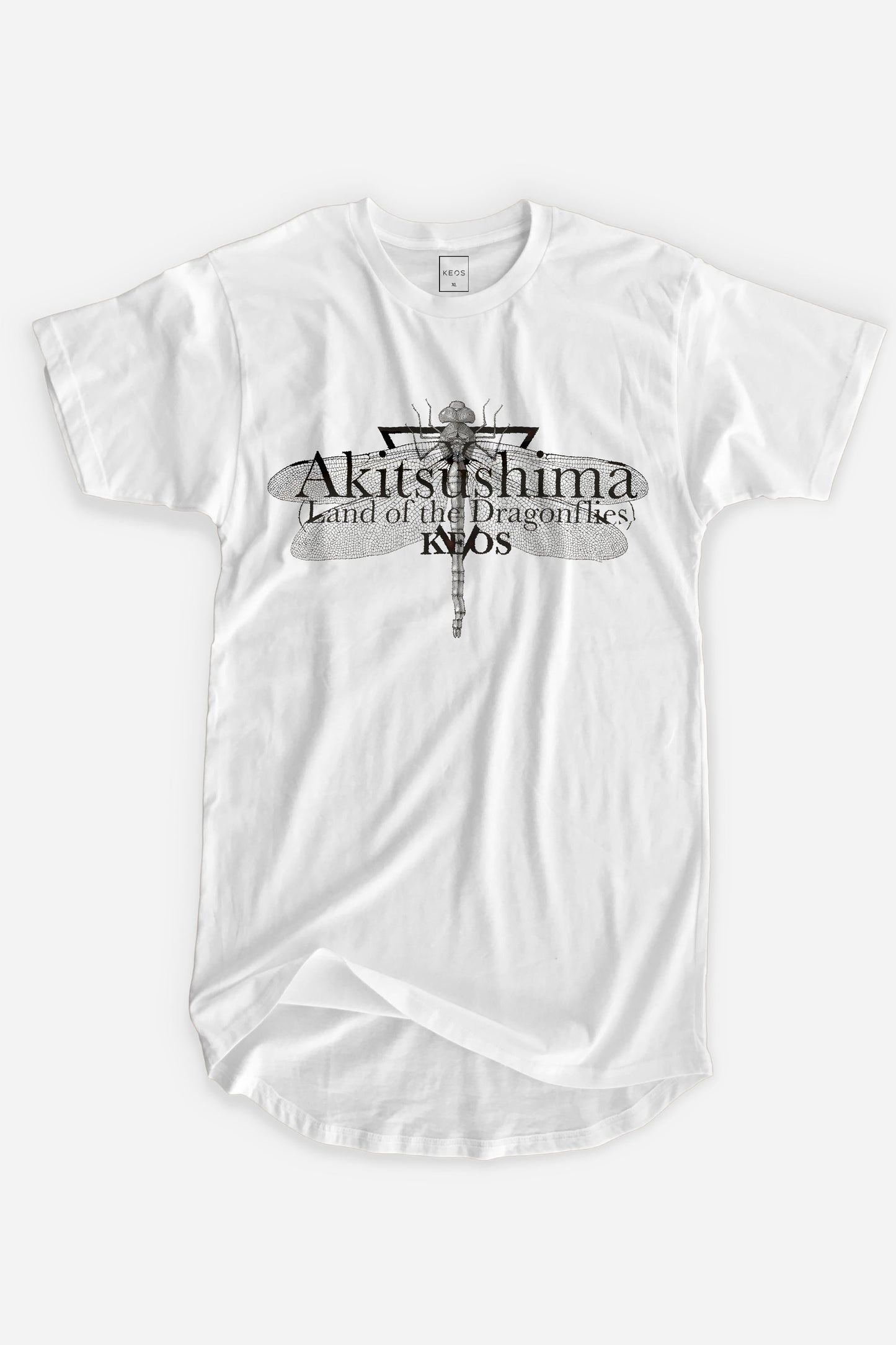 Akitsushima Organic Longline Cotton Graphic T-shirt